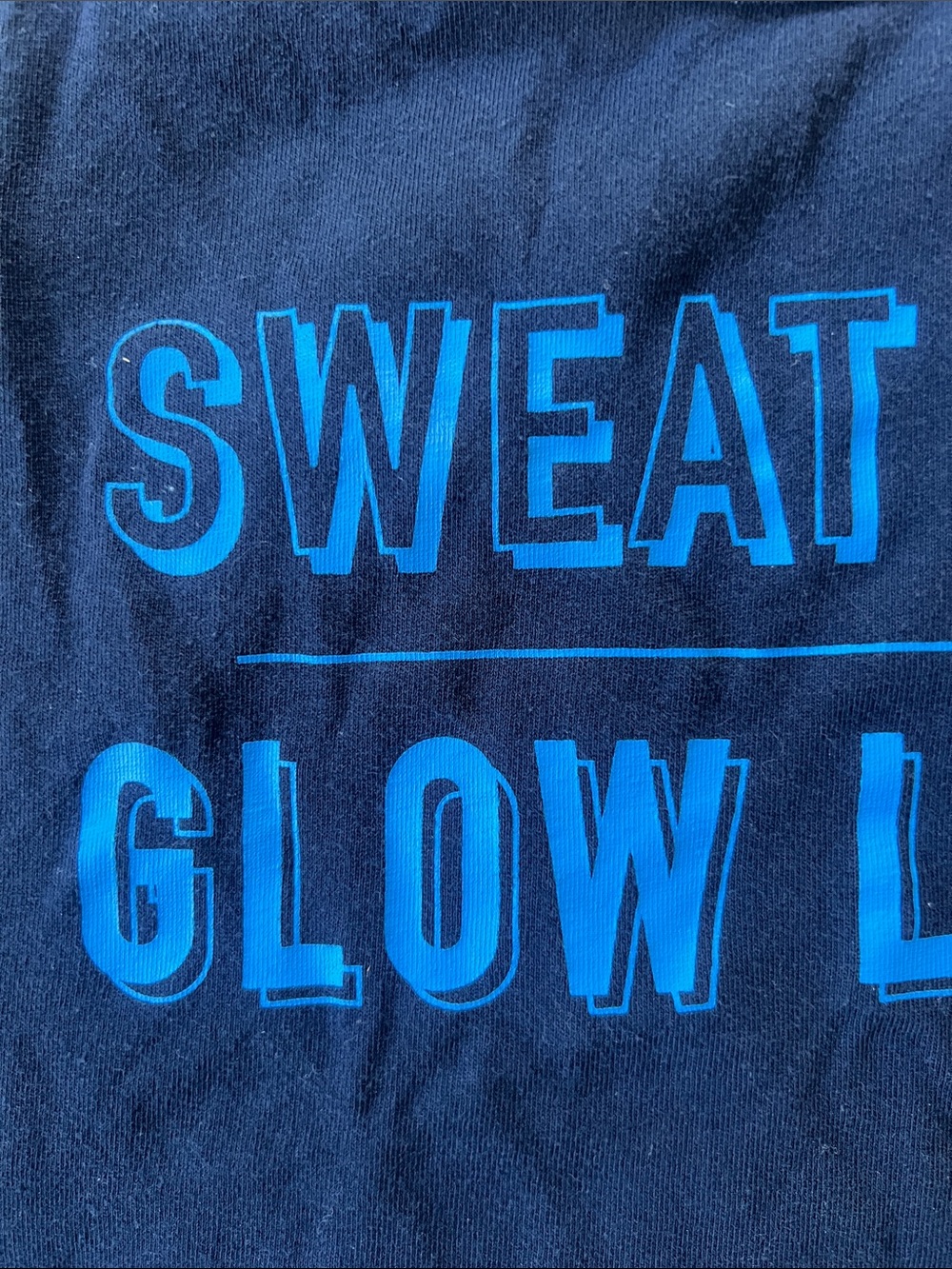 Nike Navy Racerback Tank Top with Blue Script - Picture 3 of 4